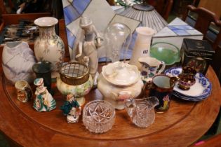 Collection of assorted ceramics inc. Welsh Gaudy, Nao, Allertons and other ceramics