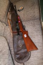 BSA .22 Air Rifle with BSA 4 x 15 Scope complete with sleeve and Pellets