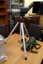 Kowa Spotting Scope on stand with cover