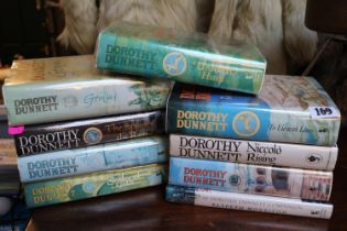 Collection of 9 Dorothy Dunnett Hardback books