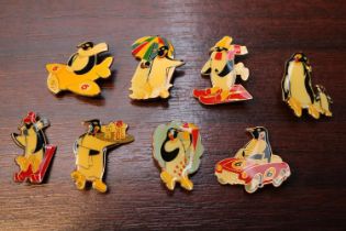 Collection of 1980s Mc Vities Whimsical badges