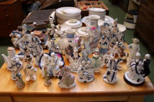 Collection of assorted ceramics mostly figurines