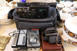Collection of Optical items inc Canovision E60, Carl Zeiss Jenoptem 8 x 30w, 2 Stylophones,