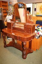 Mahogany Duchess Mahogany Dressing table with turned handles over apron base