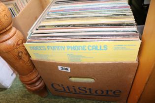 Box of assorted Vinyl Records inc. Diana Ross, Tom Jones etc