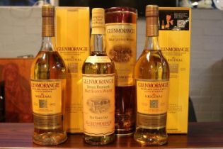 3 Boxed Bottles of 10 Year Old Glenmorangie Single Malt Whisky