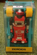 Vintage Micronauts Zeroid Zemo toy, with Cosmobile