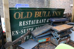 Very Large "Old Bull Inn" Vintage Pub Sign