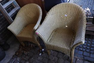 Pair of Cane Conservatory chairs