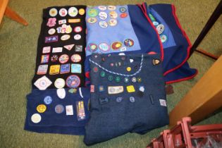 Girl Guides Blankets and Ponchos with assorted Badges