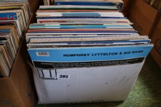 Box of assorted Vinyl Records inc. Pointer Sisters, Blue Grass etc