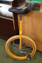 Pashley Unicycle yellow painted