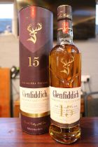 Glenfiddich 15 year Single Malt Scotch Whisky boxed