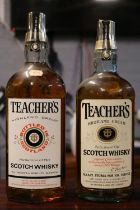 2 Bottles of Teachers Highland 40 ounce and 1 Litre whisky