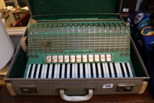 Cased Hohner Atlantic IV De Luxe Piano Accordion