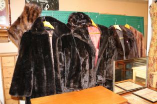 Collection of Furs to include Coats Shoulder wrap etc