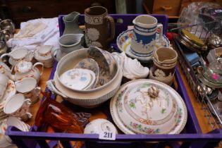 Collection of assorted Ceramics to include Royal Worcester, Coalport, Quimper etc