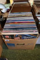 Box of assorted Vinyl Records inc. Chris De Burgh, Paul McCartney etc