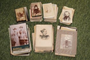 Collection of asserted 19thC carte de viste and later Cabinet photographs, aprox 150