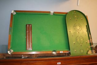 Walter Lindrum Home Snooker Table and a Reno Series Bagatelle board