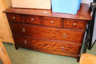 Stag Chest of 4 over 2 drawers with metal drop handles