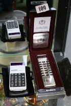 Silver Jubilee Sovereign Limited edition Calculator boxed and another Sinclair Calculator