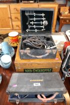 2 Cased Scientific instruments inc. W H Rees Stimulator, Airsonic and a Neo Cyclostyle printing