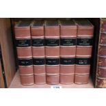 5 Volumes of London and Middlesex with leather binding