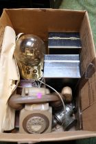 Vintage Dial Telephone 2 Boxed Minton Goblets and assorted Bygones