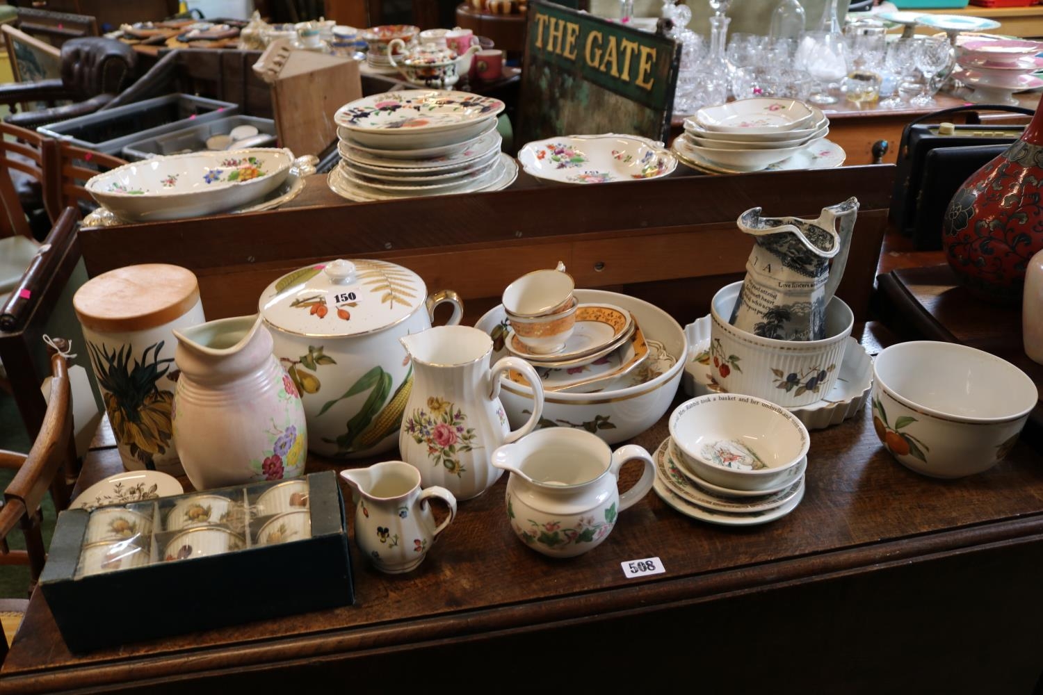 Collection of assorted Ceramics inc. Royal Worcester, Villeroy & Boch and a 19thC Transfer printed
