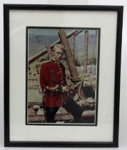 Michael Caine Personally Signed Framed "Zulu" Film Photograph. The frame measures 35.5cm by 29cm.