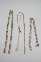 Collection of 9ct Gold Necklaces 14g total weight