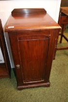 Edwardian Mahogany Bedside Cupboard with panel front