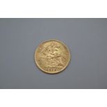 1910 Gold Half Sovereign 3.98g total weight