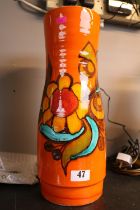 Poole Delphis Floral Vase pattern 85. 40cm in Height