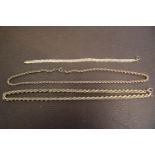 Collection of 9ct gold chains 14g total weight