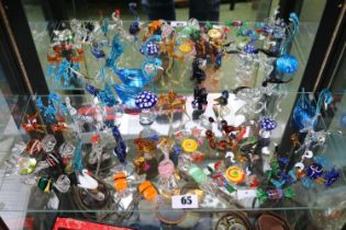 Large collection of assorted European Glass animals