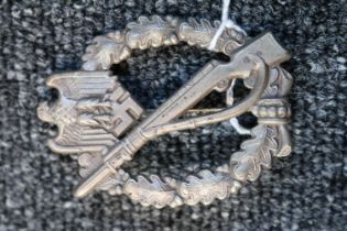 WW2 German Third Reich Infantry Assault Badge unmarked by attributed to Gottlieb & Wagner