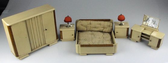 Hand Made Dolls House 1960's Style Furniture