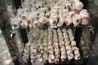 Large Collection of assorted Crested China Mainly W H Goss to include St Ives, Colchester,