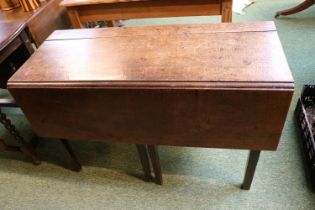 Georgian Elm Drop Leaf Table on straight supports