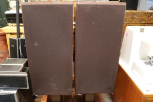 Pair of Vintage B & W Floor Speakers in Teak Cases
