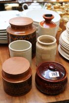 2 Hornsea Heirloom Storage Jars and assorted Pottery