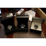 Three boxed large dialled Oceanaut watches