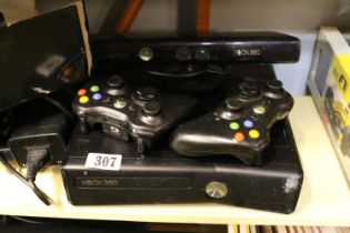 X Box 360 with controls and leads
