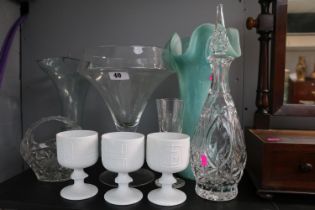 Collection of assorted Art & Other Glassware to include Portmeirion Totem glasses