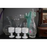 Collection of assorted Art & Other Glassware to include Portmeirion Totem glasses
