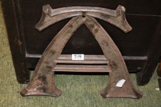 Antique Cast Iron 'A' from shop signage. 40cm in Height