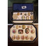 Collection of 19thC and later Cameos to include Limoges, Grand Tour, Jasperware etc