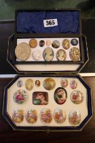 Collection of 19thC and later Cameos to include Limoges, Grand Tour, Jasperware etc